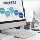 Business Plan Strategy Development Process Graphic Concept